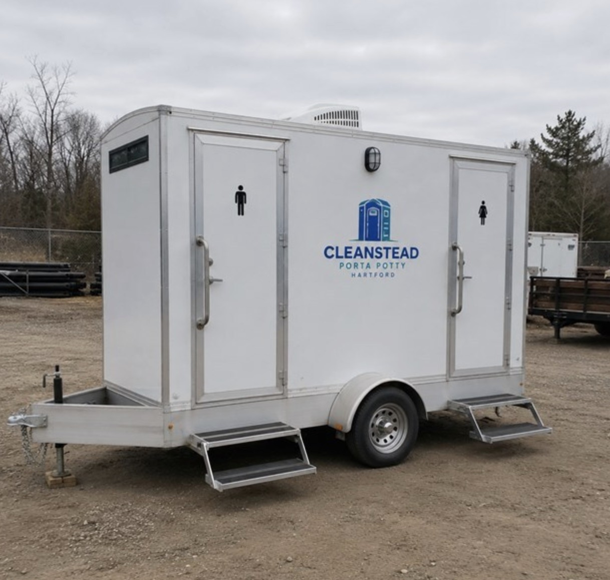 Luxury restroom trailer rental Hartford